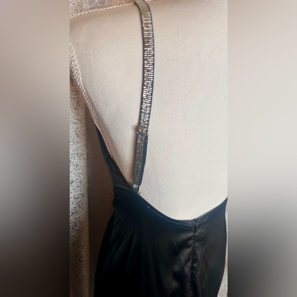 NWT One of its kind black satin dress - Picture 4 of 5